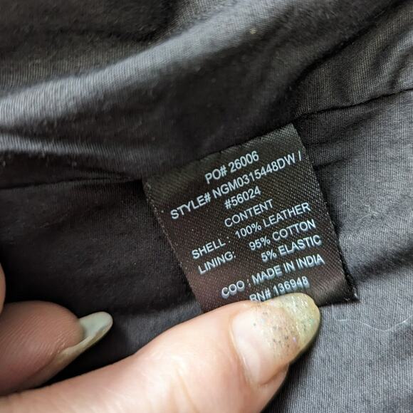 Nasty Gal Black Leather Suede Sleeveless Mini Dress Long Fringe Mesh Back Small - Picture 6 of 14